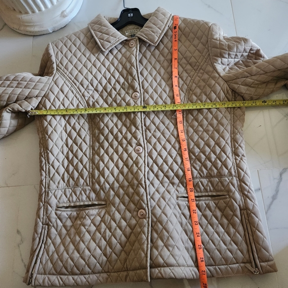 Quilted Tan XL Riding Jacket Giacca Gallery Company - Picture 6 of 16